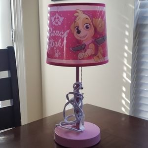 Pink paw patrol lamp